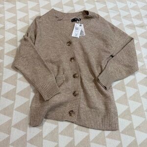 NWT Mango MNG Oversized cardigan with buttons XXS Brown